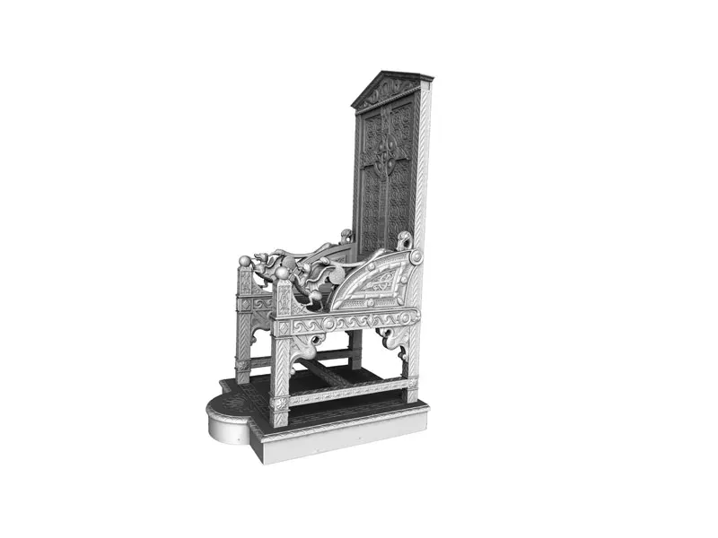 3D Scanning Black Chair Europac 3D