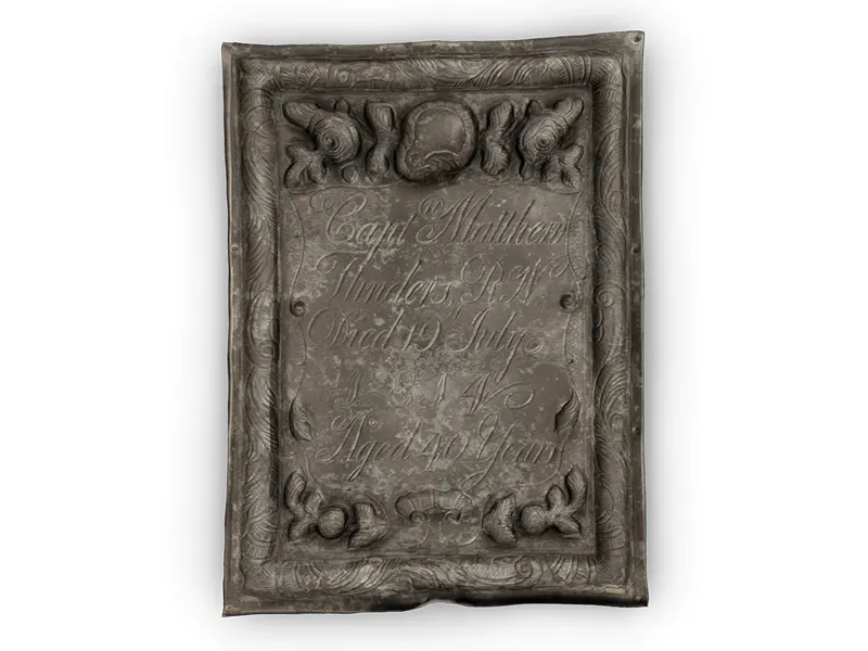 Captain Matthew Flinders Coffin Plate