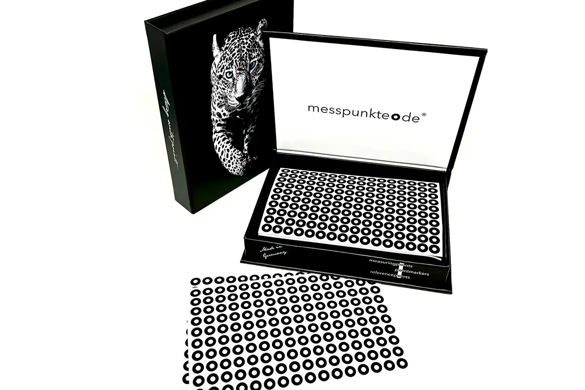Messpunkte 3mm Retroreflective Photogrammetry Targets - Adhesive Strength Light