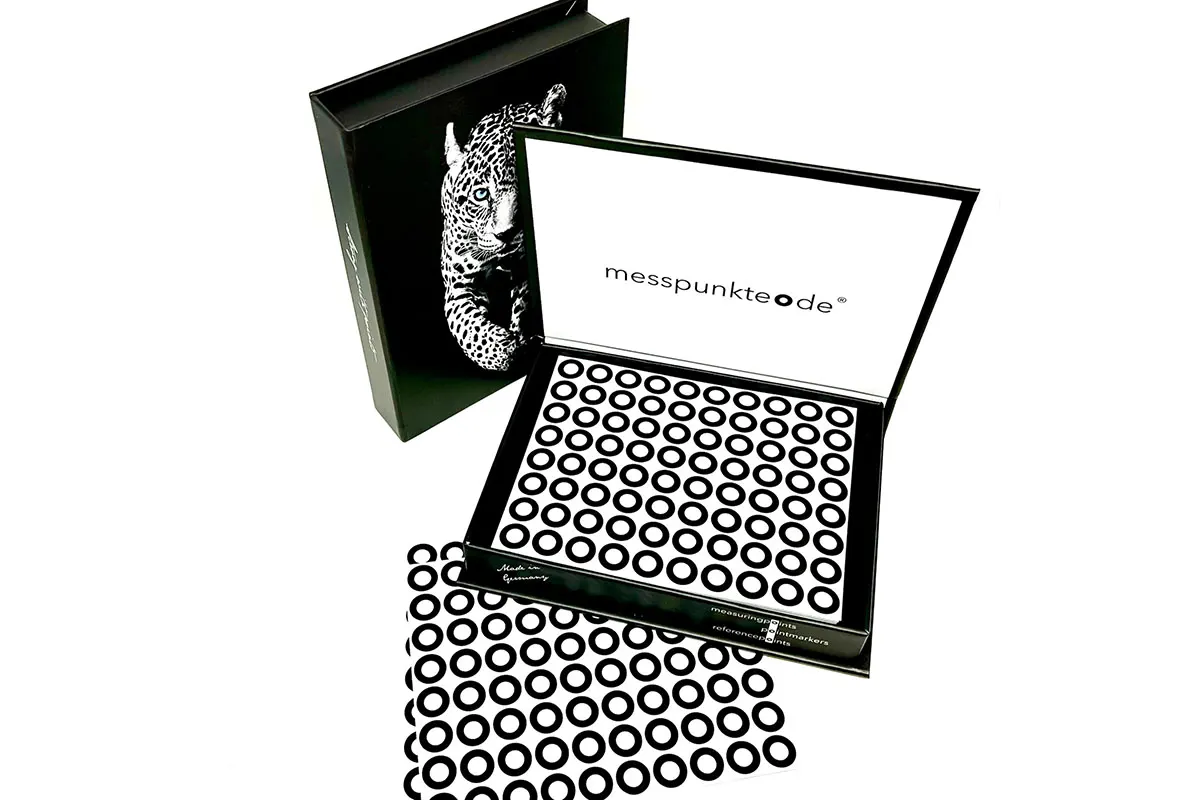 Messpunkte 6mm Retroreflective Photogrammetry Targets - Adhesive Strength Light