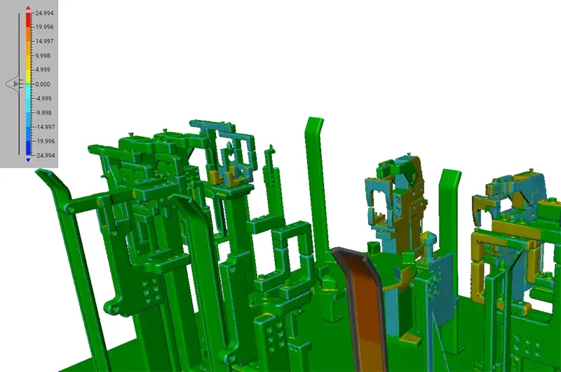 Colourmap Fixture Insepction Using Artec Leo