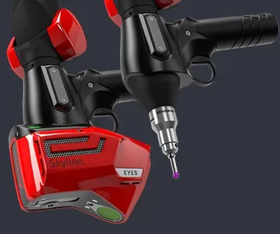 Kreon Skyline scanner and touch probe on a measuring arm